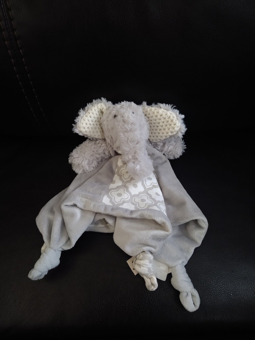 Infant Maison Chic Elephant Rattle Lovey/Security Blanket